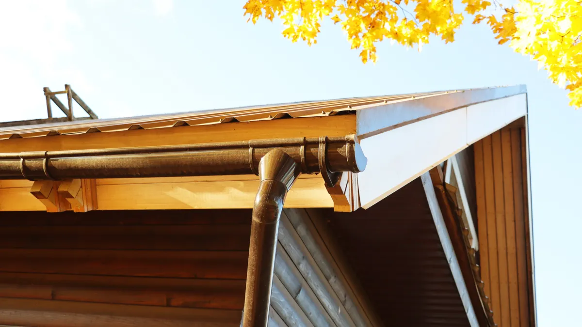 Copper gutters on historic Knoxville home